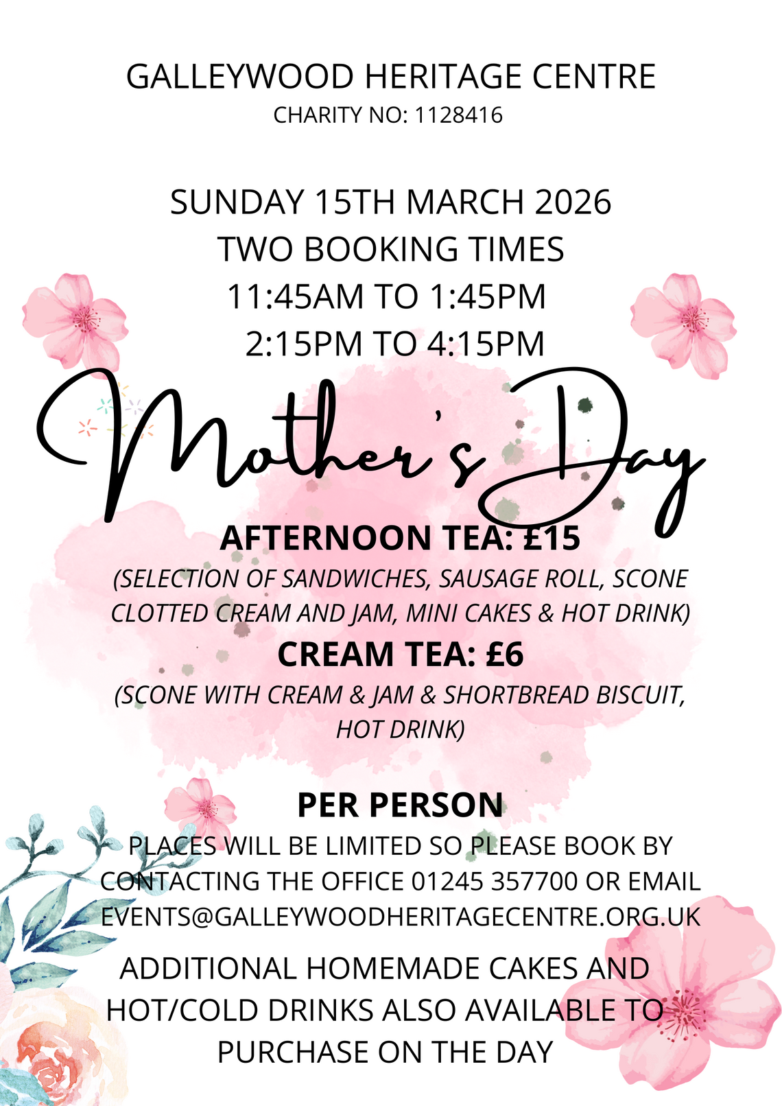 mothers day afternoon tea 2026