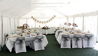 Marquee Wedding internal view